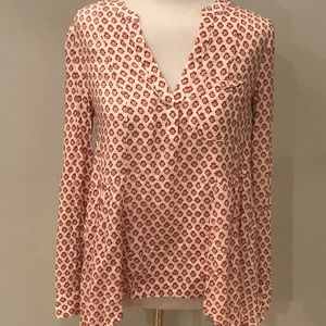 Anthropologie Maeve Floral Pattern Blouse